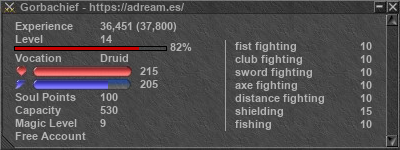 Signature for player Gorbachief